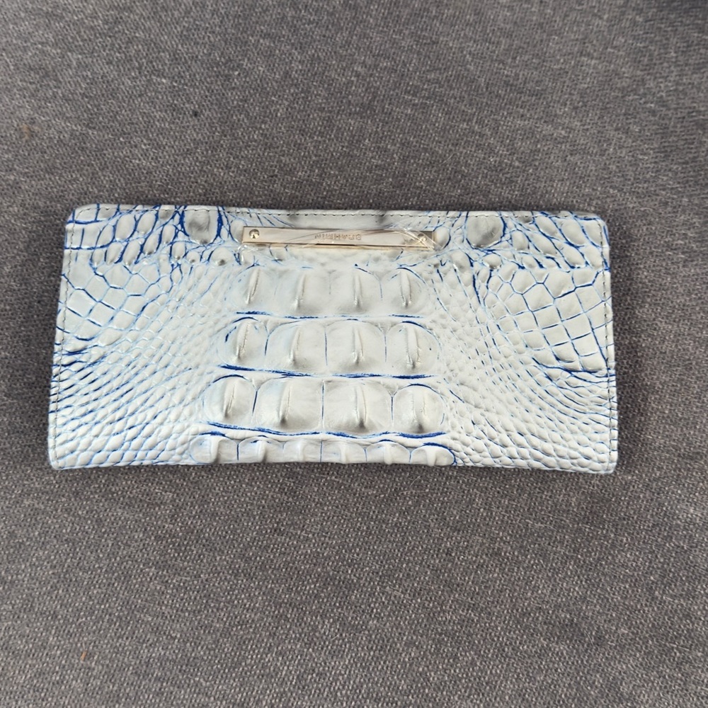 Brahmin Silver Crocodile-Embossed Tote Bag Set - Picture 11 of 14